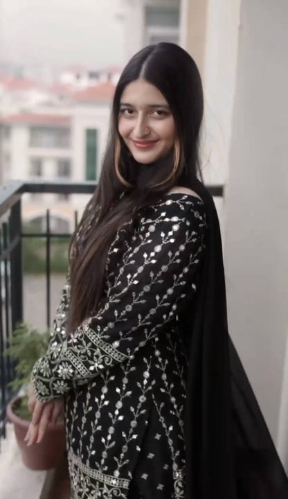 Black Premium Designer Suit Set