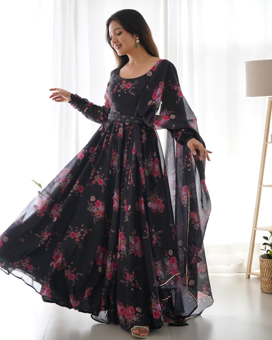 Amira Black Anarkali Suit