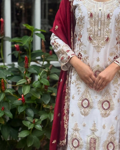 White Premium Designer Suit